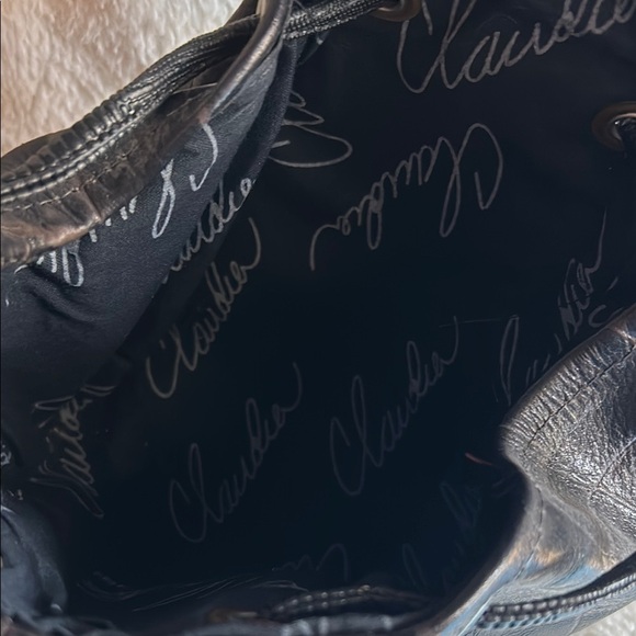 Vintage Claudia Beaded Black Leather Women's Bag - Picture 8 of 15